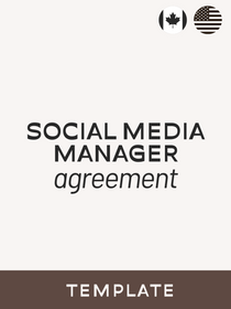 Social Media Manager Contract Template - Contracts Market